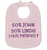 Create Your Own Slogan On A Baby Bib Pink