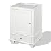 American Bath Factory W1-2433-WH-1-SN Cape Mansion 24 Vanity Cabinet in Weathered White With Coasta