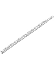 9" 250 Beveled Curb Chain Bracelet (9.2mm)