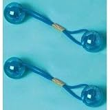 Bobble Ball Elastic Hair Ponytail Holder in BLUE - 1 Pair