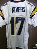 Rivers, Philip (San Diego Chargers) Autographed/Hand Signed Authentic Reebok Chargers Jersey