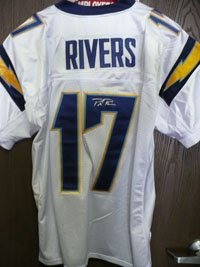 Rivers, Philip Autographed/Hand Signed Authentic Reebok Chargers Jersey