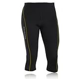 Salomon Trail III 3/4 Men's Tights - Black/Canary Yellow/Red, Medium