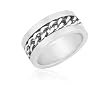 Ziovani Shiny Chain Inlay Stainless Steel Ring