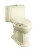 KOHLER K-3506-96 Portrait Comfort Height One-Piece Elongated Toilet, Biscuit