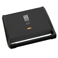 George Foreman GRV120B 120-Inch Non-Stick Indoor Grill with Extended Handle, Black