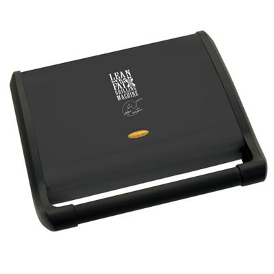George Foreman GRV120B   120-Inch Non-Stick Inddor Grill with Extended Handle, Black.