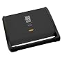 George Foreman GRV120B 120-Inch Non-Stick Indoor Grill with Extended Handle, Black