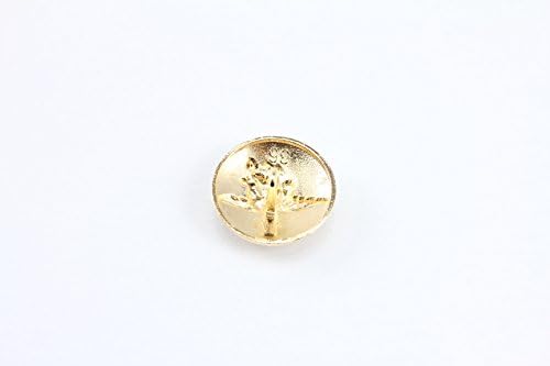 20 Picks Gold Metal Egale Pattern Buttons for Sewing and Crafts 20MMDIA