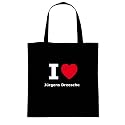 Baumwolltasche Tasche Bag - I love Jürgens Dreesche