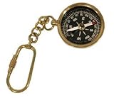 Brass Compass w/Keychain - Valor , Camping Compasses