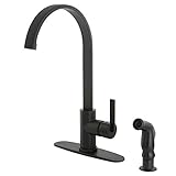 Kingston Brass GS8715CTLSP Continental 8-Inch Centerset Single Handle Kitchen Faucet with Matching S