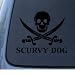 SCURVY DOG - Car, Truck, Notebook, Vinyl Decal Sticker #1297 | Vinyl Color: Black