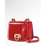 LAUREN Ralph Lauren Grosvenor Patent Leather Shoulder Bag (Red)