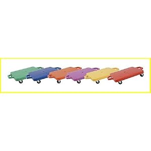 Champion Sports 16in Multi-Colored Heavy Duty Scooter Board with Handles Set by 