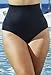 Swim Sexy Women's Plus Size Black High Waist Brief