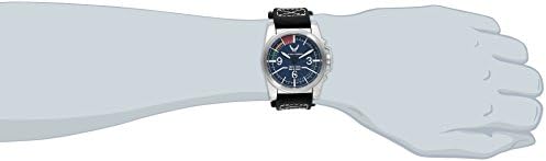 Wrist Armor Men's WA308 C1 Stainless Steel Analog Display Swiss Quartz Watch with Black Canvas Strap