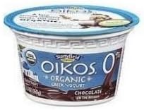 Oikos Organic Chocolate Fruit On The Bottom Greek Yogurt, 5.3 Ounce -- 12 per case.
