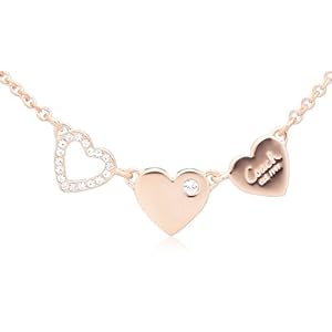 【クリックで詳細表示】[コーチ] COACH 公式 リンクド トリプル パヴェ ハート ネックレス 95463 RGD