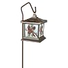 Moonrays 92270 Cardinal Solar Light, Stained Glass Outdoor Lamp Cardinal Stained Glass