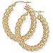 9ct Bold Spiral Hoop Earrings