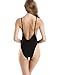 stripsky Women Sexy One Piece Backless Swimsuit Swimwear Bikini (S(US2-4), Black)