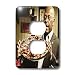 Rick London Political Humor Gifts - Herman Cain - Herman Cain Pizza Pie That Amore Funny Gifts - Light Switch Covers - 2 plug outlet cover