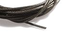 Stainless Steel Type 18-8 Nylon Coated Wire Rope 3/32 Coating Thickness  480lb Strength 250' Length