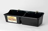 Miller Hook Over Feeder With Divider Black 16 Quart - HFP24DBLACKA