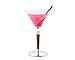 Vagabond House Tribeca Collection Martini Glass with Pewter and Teak Stem; 7.5