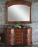 Antique Bathroom Vanity Double Sink Victorian Vanity LUX-W-226-54 : W54 x D22 x H36