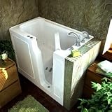 31fzTWjUPEL. SL160  Walk in Bath Tub, AMERICAN MADE, Non Leak, M3238 Whirlpool System   Chrome, Right, White