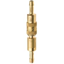 Brass Double Shut-Off Quick Connector 5/16