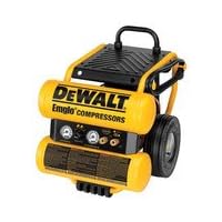 DEWALT D55154 1.1 HP Continuous 4 Gal Electric Wheeled Dolly-Style Air Compressor with Panel