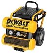 DEWALT D55154 1.1 HP Continuous 4 Gal Electric Wheeled Dolly-Style Air Compressor with Panel