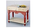 John Boos & Co. American Heritage Collection Barn Red Calais 42x24x7-in.