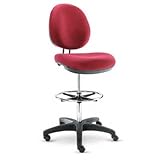 Alera IN46FA30B Interval Series Swivel Stool, Burgundy Fabric