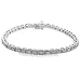Jewelry : 2 Carat Diamond 14K Straight Line Link Bracelet (2ctw, I-J, I2-I3)