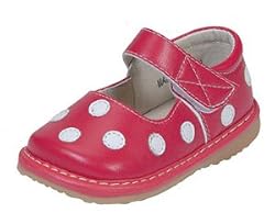 Red Polka Dots Kids Squeaky Shoes