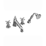 Buy Jado 842 404 105 Hatteras Roman Tub Set with Low Spout with Hand Shower, Cross... by JADO