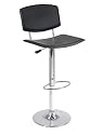Winsome Spectrum Full-Back Adjustable Airlift Stool, Faux Leather