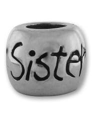Sister Authentic Biagi Sterling Silver Charm Bead Fits European Bead Bracelets Most Brands