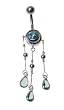 Sterling Silver Belly Ring with CZ Sterling Silver Belly Ring with CZ