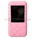 Pink Premium Silicone Skin Snap-on Cover Case Mp3 Player Protector With Rotary Clip For Creative Zen Mozaic + Lanyard Gift