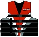 KENT DELUXE 4 BELT PROMOTIONAL FAMILY VEST SERIES FIRE RED/BLACKSize: XL / Chest: 44-48'