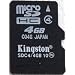 4 GB micro SDHC Kingston Secure Digital High Capacity HC Card Class 4 Speicherkarte f�r Samsung SGH-E200 / SGH-E200eco / SGH-E210 / SGH-E250 / SGH-E570 / SGH-E590
