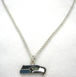 Click here to buy SEATTLE SEAHAWKS PENDANT NECKLACE - NEW METAL.