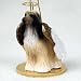 Afghan Hound Angel Dog Ornament - Brown