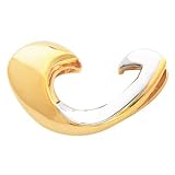 14K Two Tone Gold Chain Slide