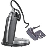 Jabra GN9350e Dual-Connection Wireless Headset for Desk and IP Telephony with Handset Lifter (9326-617-205)
